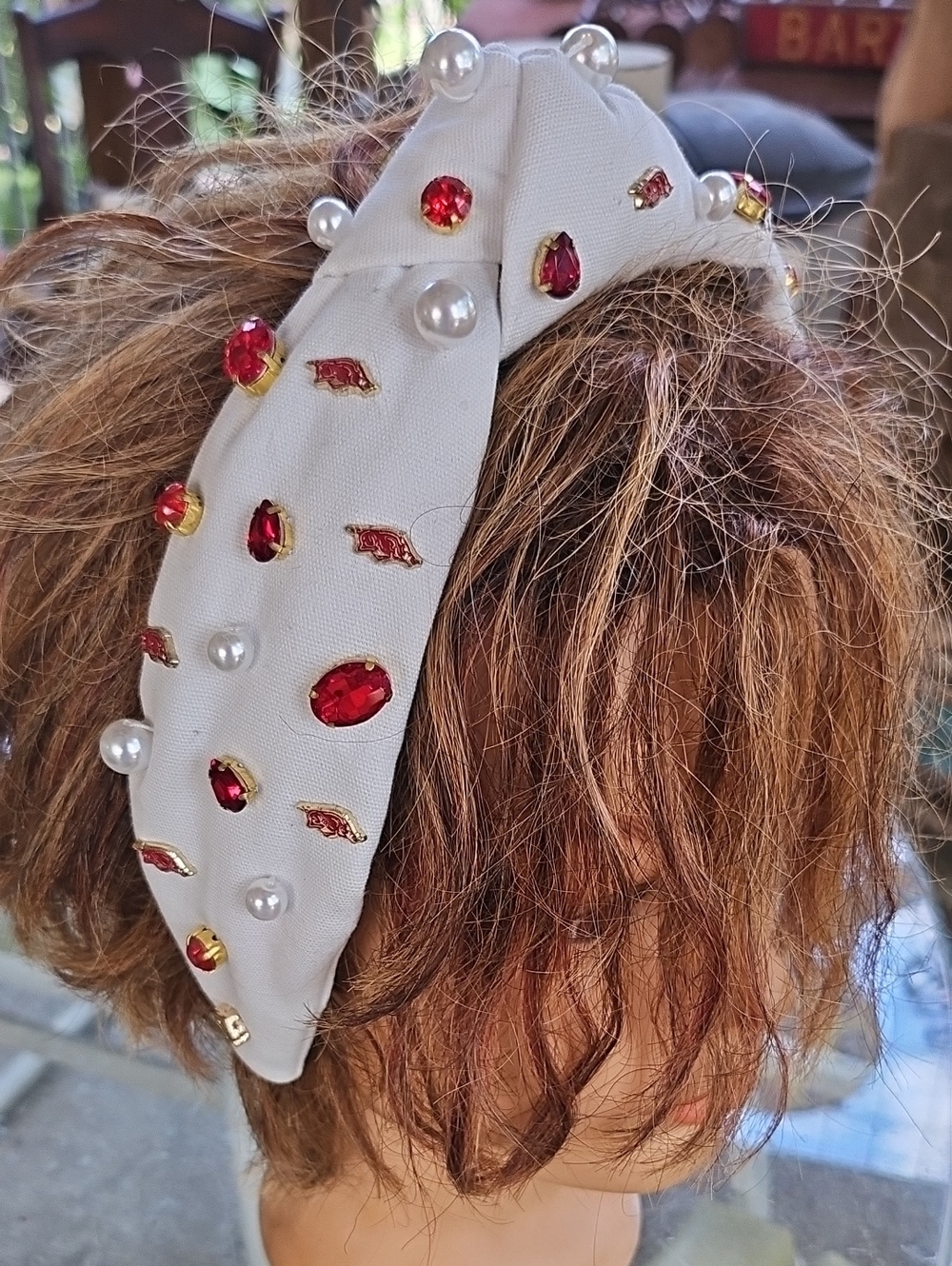 Brianna Cannon Arkansas Razerbacks Logo Headband